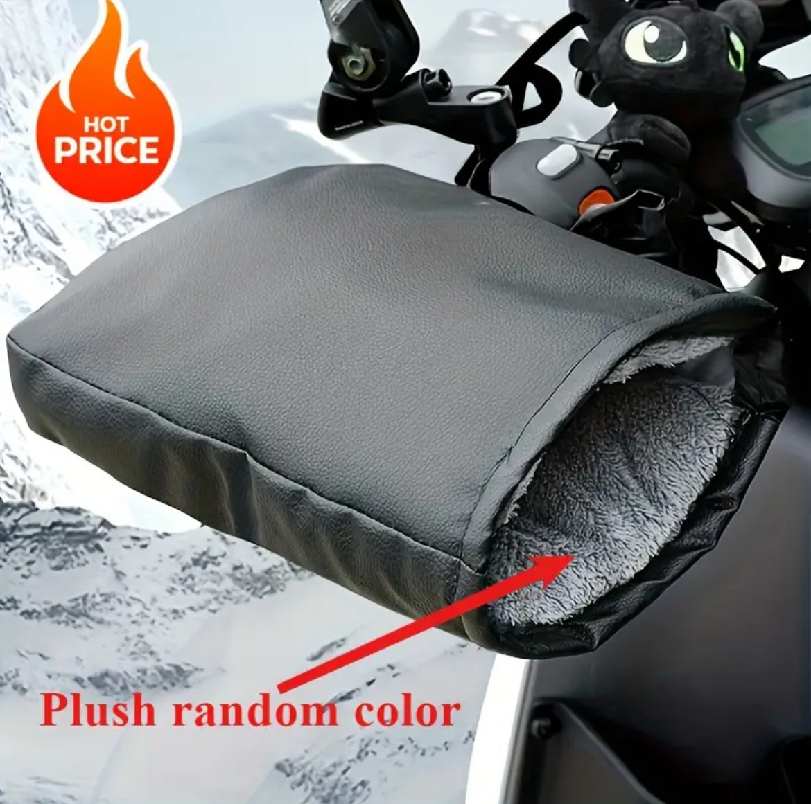 Мото вело Утеплені накладки на кермо муфту