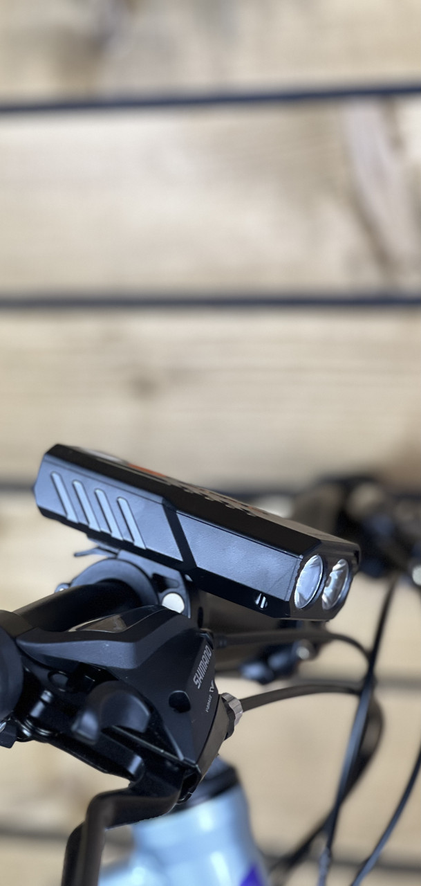 Фонарик на велосипед ліхтарик фара передня ONRIDE Spark 20 (300 lm, 5000 mAh, Type-C) чорний