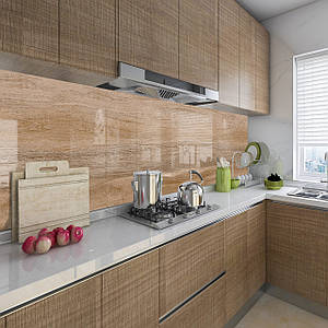 Фото панель універсальна ПЕТ, Самофіксована, 50 х 305 см (товщіна 1.2 мм), Текстура Дуба