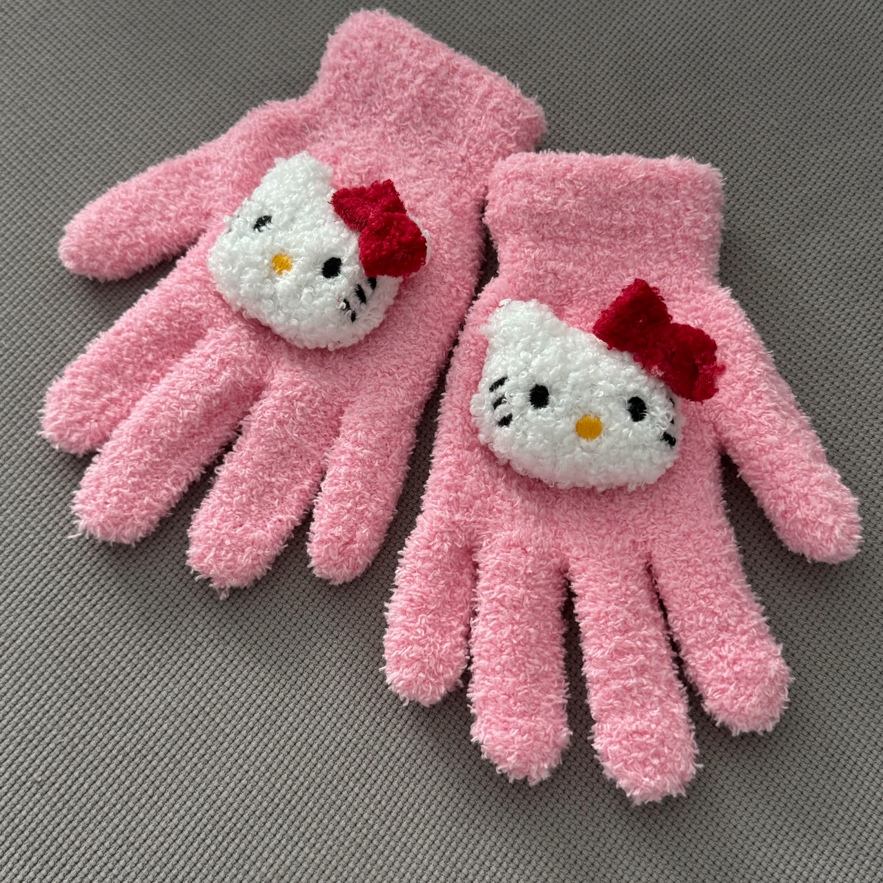 Підліткові зимові рукавиці hello kitty | рукавиці хелоу кіті | рукавички хелоу кіті | рукавички хелло кітті |теплі