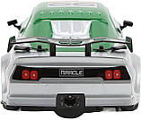 Машинка для дрифту на радіокеруванні Dodge Challenger 4WD з димом та світлом з колесами для дрифту, фото 3