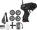 Машинка для дрифту на радіокеруванні Dodge Challenger 4WD з димом та світлом з колесами для дрифту, фото 4