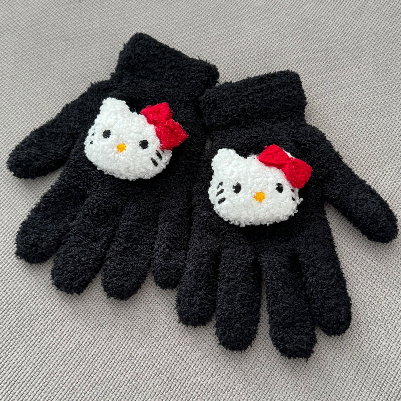 Підліткові зимові рукавиці hello kitty | рукавиці хелоу кіті | рукавички хелоу кіті | рукавички хелло кітті |теплі