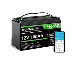 LiFePo-4 аккумулятор 100Ah 12V, 100АГ, ампер-годин, ампер, 12Вольт, V, LifePO4, літієвий аккамулятор для СЕС