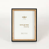 Рамка для фото МВМ MY HOME "Згадання" Чорний/дерево 17.2 х 22.3 см (PH-1 L BLACK/WOOD)