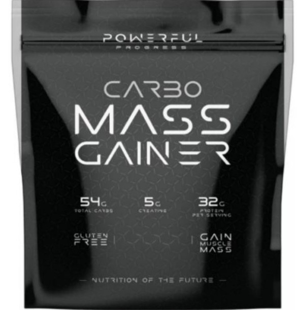 Високовуглеводний гейнер для набору ваги Powerful Progress Carbo Mass Gainer 2 кг банан