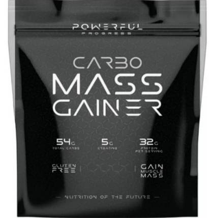 Високовуглеводний гейнер для набору ваги Powerful Progress Carbo Mass Gainer 2 кг банан, фото 1