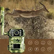 Вулична мисливська камера відеоспостереження із сонячною панеллю A8 4G Камуфляж Камера-пастка з датчиком руху, фото 2