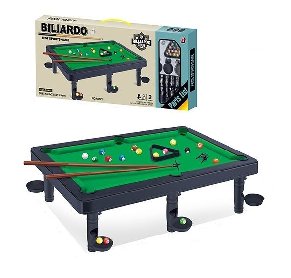 Настільний більярд дитячий 68122, 55.3х32.5х15.5 см, на ніжках, фото 1