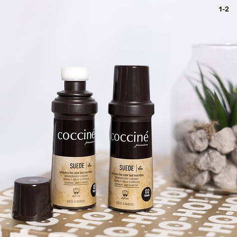 Крем-фарба для замші та нубуку Чорний Сoccine Suede 75мл, фото 3