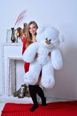 М'яка іграшка ведмедик ДЕН 130 см