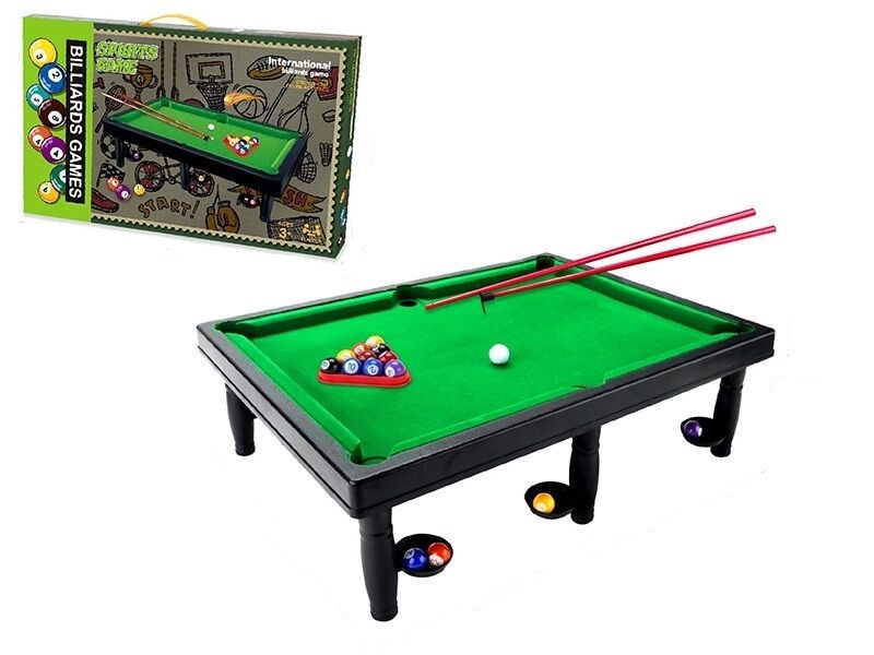 Дитячий настільний більярд 4046, стіл розміром 47,5х36х15,5 см, фото 1
