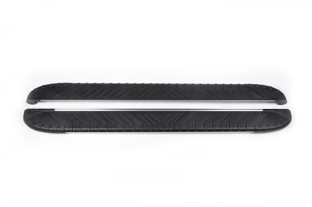 Бічні пороги Bosphorus Grey на GMS Sierra 2019+ Пороги майданчика Джіемсі Сіерра 2 шт., фото 1