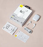 Наушники Bluetooth Baseus Encok True Wireless Earphones W04 Pro (NGTW150002 NGW04P-02) белые, фото 5