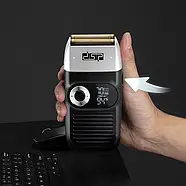 Стильна електробритва чоловіча акумуляторна з дисплеєм DSP 60088 Бритва-шейвер з висувним триммером, фото 2