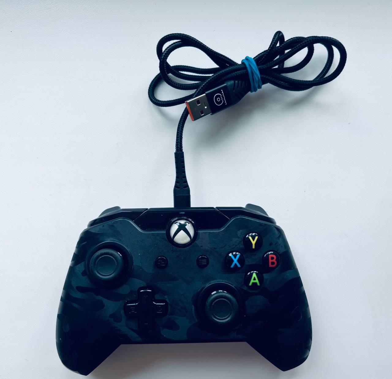 Геймпад PDP (048-082) для XBOX One/PC, дротовий, чорний камуфляж, Б/В ...