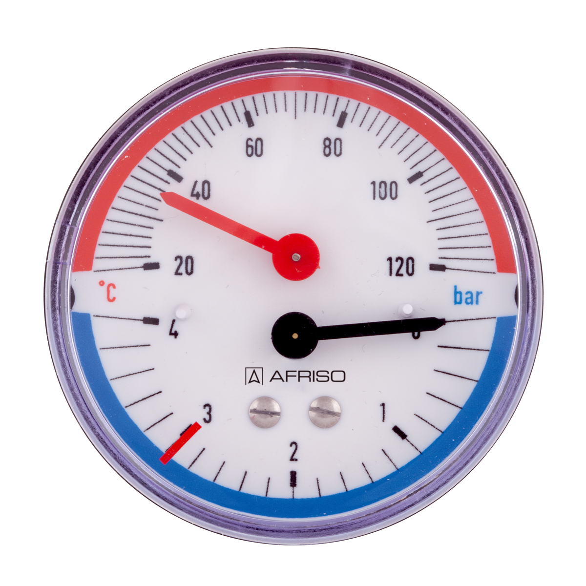 63342 термоманометр ТМ80 0-6 барів, 20-120 °C.