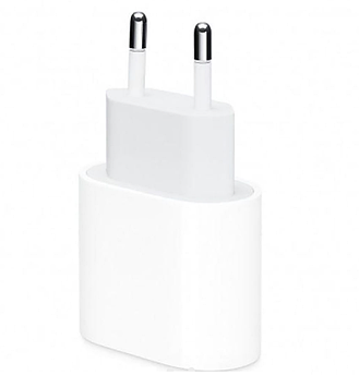 Мережевий зарядний пристрій для Apple iPhone 12 20W USB-C білий (без лого)