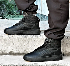 Високі Термо Кросівки Adidas Ultra Boost Чоловічі Чорні Адідас Високі Єврозима (розміри: 40,41,42,43)