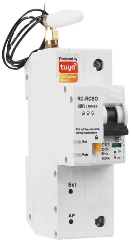 439451 Розумний автоматичний вимикач Tervix Pro Line WiFi Circuit Breaker, 10A