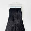 Натуральне Слов'янське Волосся на Стрічках 70 см 100 грам, Чорний №01, фото 5