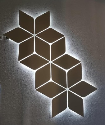 Гіпсові 3D-панель LED Пелюстки DecoWallsTM