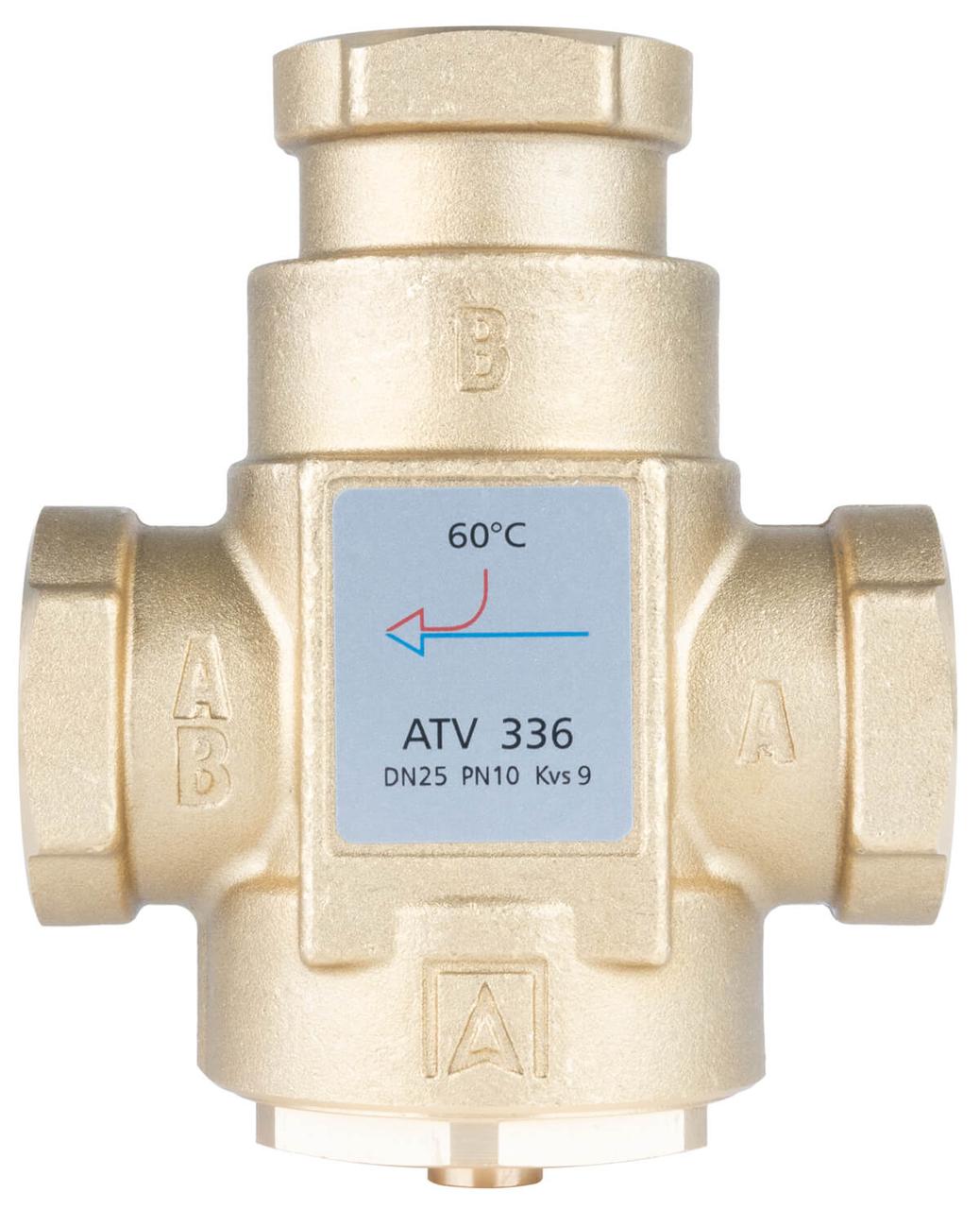 1633610 Термічний клапан AFRISO ATV 336, DN25, Rp 1" Kvs 9, 60 °C