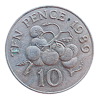 Гернсі 10 пенсів, 1989
