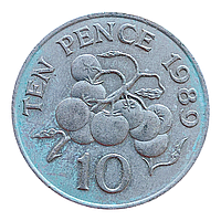 Гернсі 10 пенсів, 1989