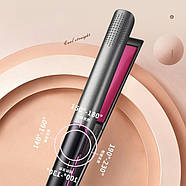 Прасочка для волосся плойка з терморегулятором і дисплеєм DSP 10790 Праска для волосся з керамічними пластинами, фото 4