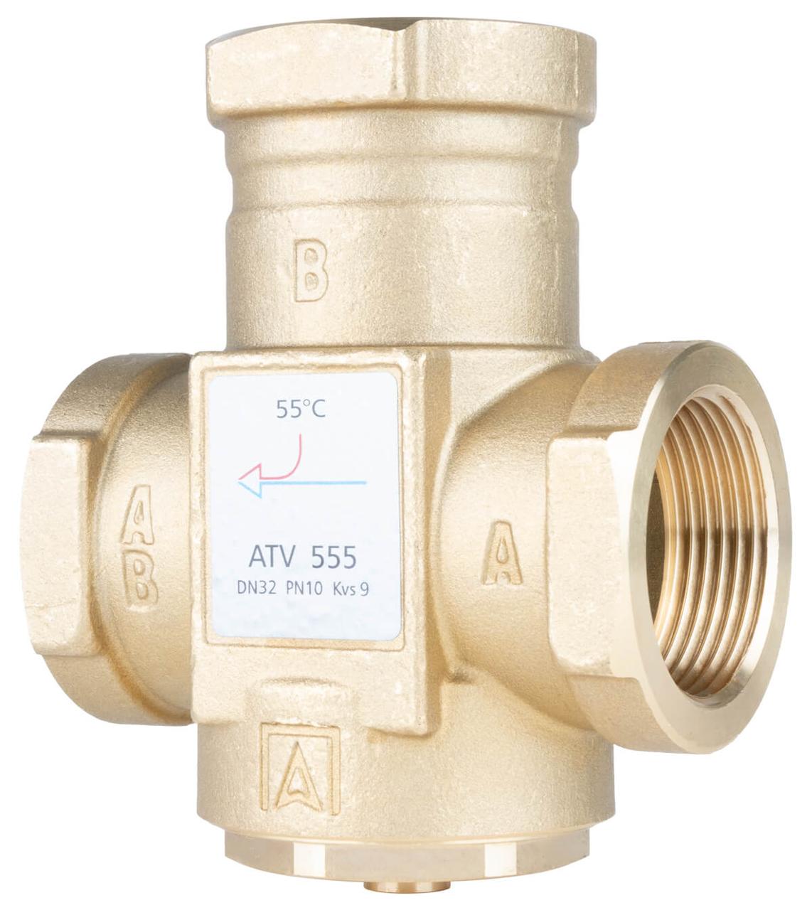 1655510 Термічний клапан AFRISO ATV 555, DN32, Rp 1¼" Kvs 9, 55 °C