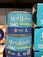 Тунець в оливковій олії 😇 Mare Aperto "Tonno, olio di oliva" 240 гр. Італія, фото 4