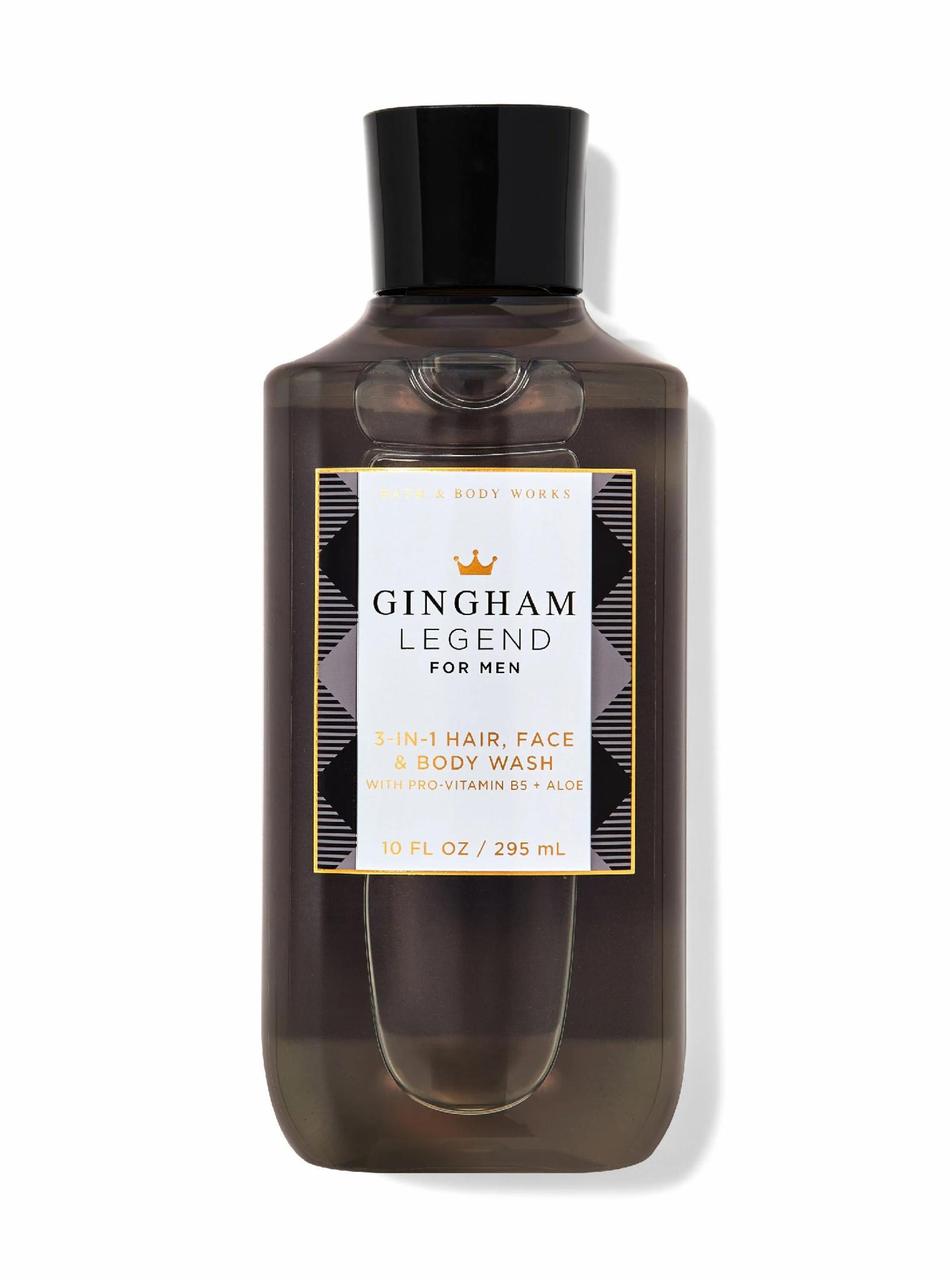 Чоловічий гель для душу три в одному Bath and Body Works Gingham Legend 3-in-1 Hair, Face & Body Wash 295 мл