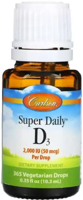 Вітамін Д Carlson Labs Super Daily D3 Liquid 2000 iu 10.3 мл