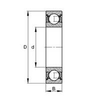 Подшипник KINEX 6304.2RSR, 180304