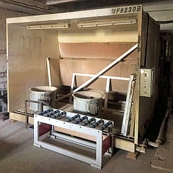 Фарбувальна камера бу MF 9230 з водяним екраном 3 метри з витяжною вентиляцією