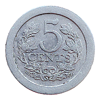 Нідерланди 5 центів, 1907