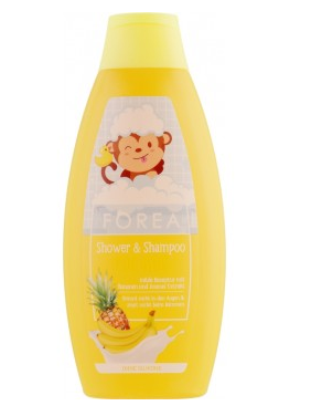 Дитячий шампунь-гель для душу Forea з Бананом та Ананасом 500 мл 4260421985973