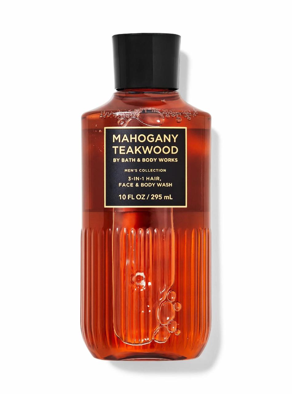 Гель для душу три в одному з чоловічої колекції Bath and Body Works Mahogany Teakwood 3-in-1 Hair, Face & Body Wash 295 мл
