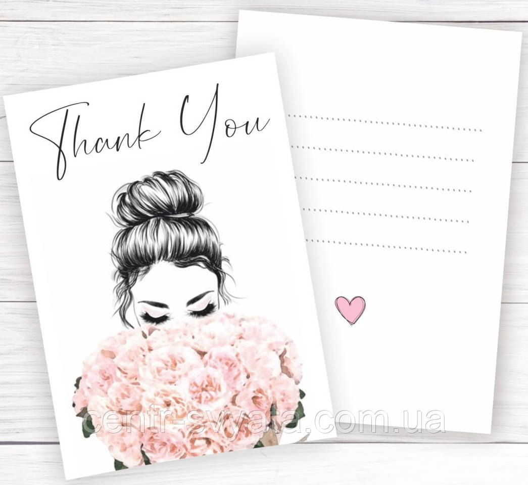 Міні листівки "Thank you" 10 шт