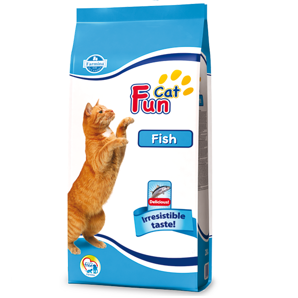 Повнораціонний сухий корм Farmina Fun Cat, для дорослих котів, з рибою, 20 кг (*), фото 1