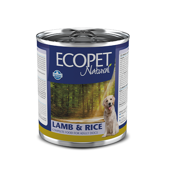 Вологий корм Farmina Ecopet Natural Dog Lamb&Rice для собак, з ягням, 300 г (*)