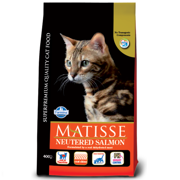 Сухий корм Farmina Matisse Neutered Salmon для стерилізованих кішок, з лососем, 400 г (*), фото 1