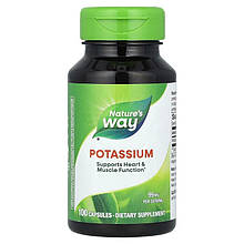 Калий Nature's Way "Potassium" 99 мг (100 капсул)