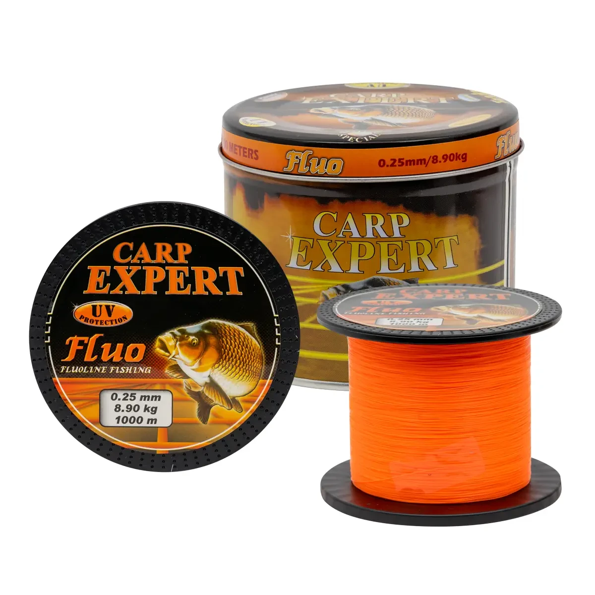 Волосiнь Carp Expert UV Fluo Orange 1000m 0.30мм / 12.5кг