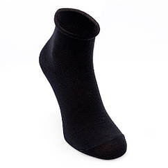Шкарпетки, безутискові, чорні, Leostep-35-37