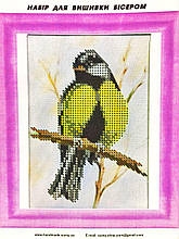 Набір для вишивання бісером ArtWork Птах Синиця Д 025 розмір 10.5х14.5