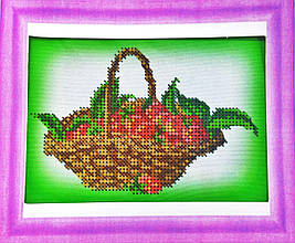 Набір для вишивання бісером ArtWork Кошик з ягодами Д 041 розмір 10.5х14.5