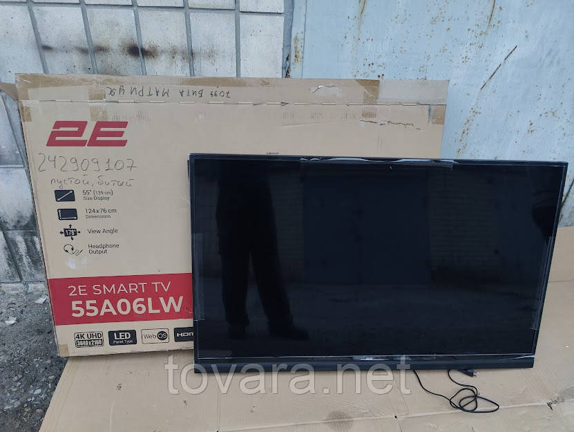 Широкоформатний LED телевізор з HDMI та audio 55 дюймів 2E 55A06LW 2E-55A06LW No 242909107