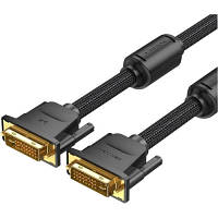 Кабель DVI-D 24M - 24M, 8.0 м, 2K 60Hz оплетка, с ферритами Vention - оригинал
